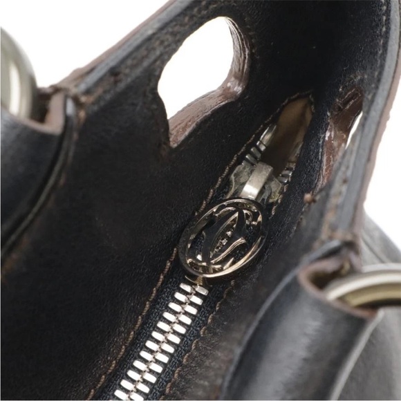 Cartier Black Leather Shoulder Bag - Picture 4 of 9